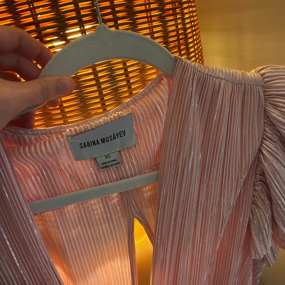 Sabina Musayev Light Pink Maxi Dress size xs - Picture 5 of 7